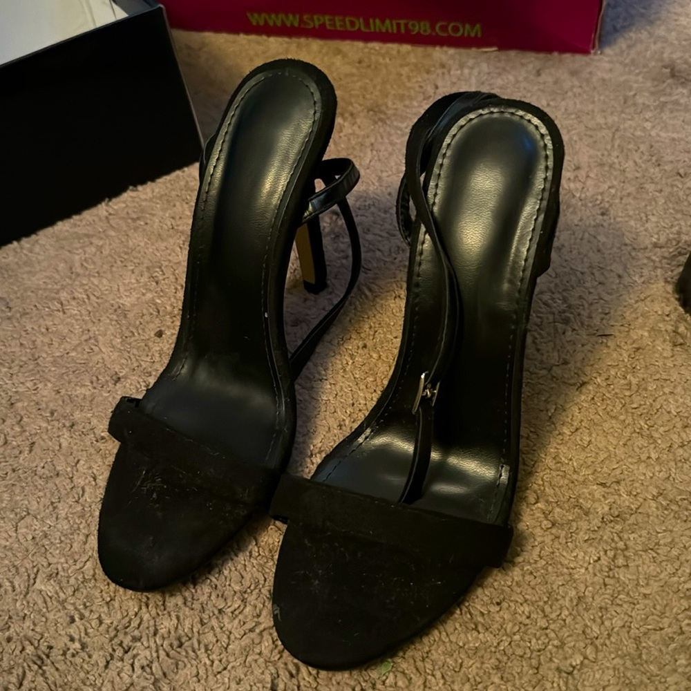 Black high heels